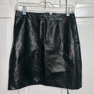 Faux Leather Skirt